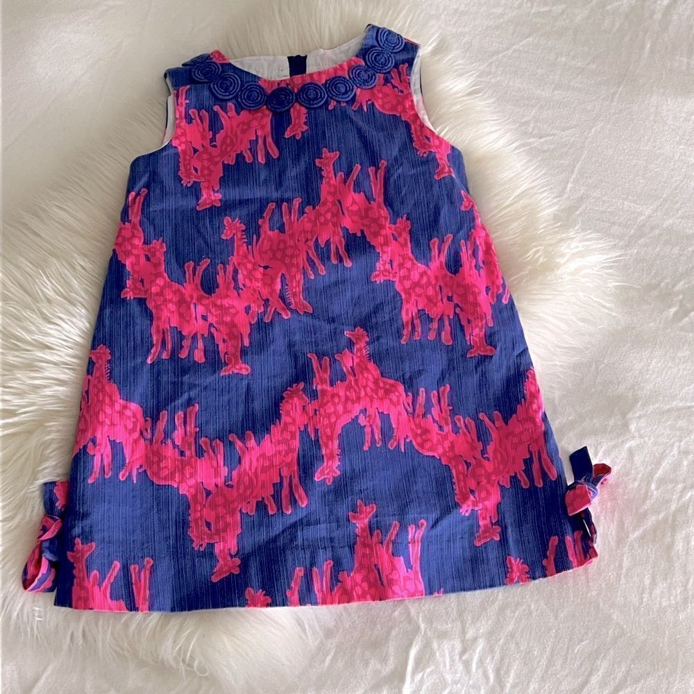 Lilly Pulitzer shift dress jiraf  print